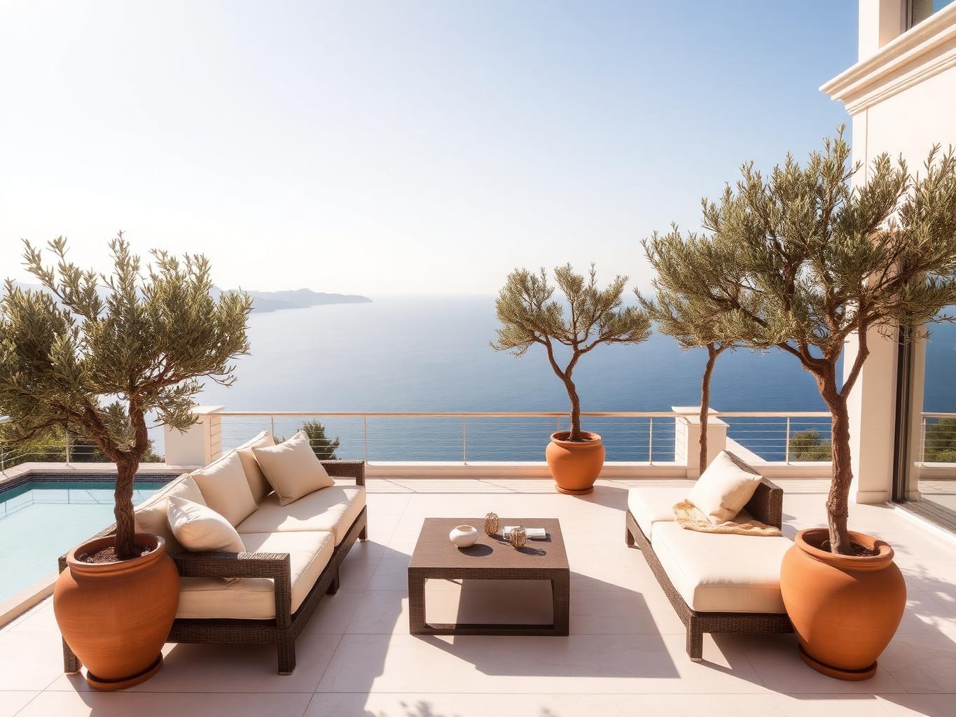 Villa Casa Palmera sun deck and pool
