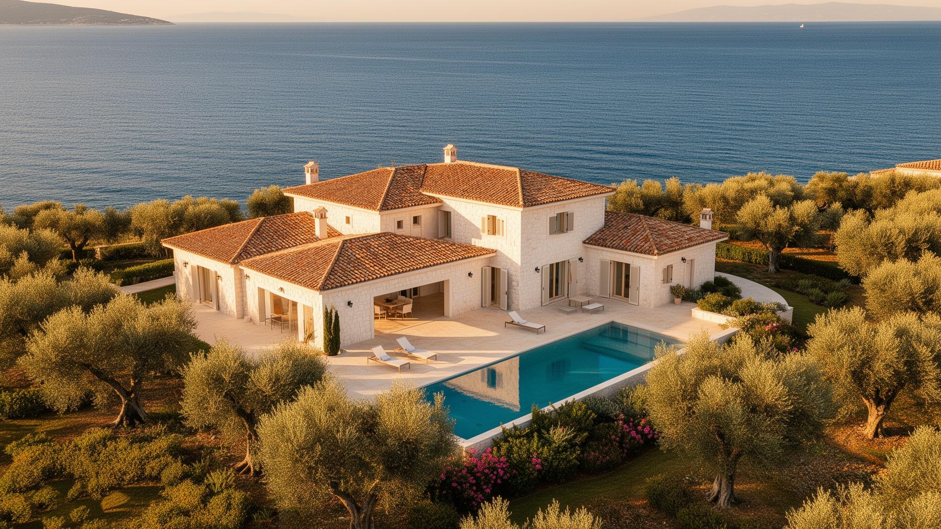 Villa Casa Palmera aerial view